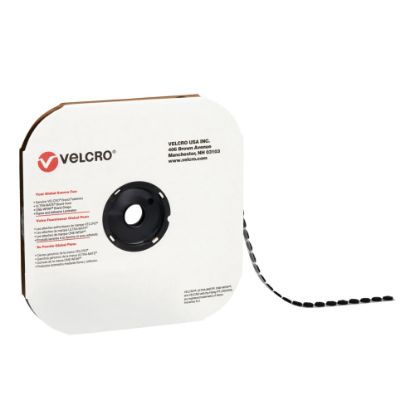 Picture of VELCRO Brand Tape Dots, Hook, 1-3/8in, Black, Case Of 600 Dots