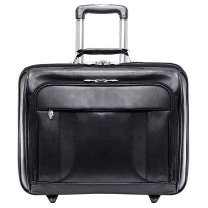 Picture of McKlein Lasalle Wheeled Overnight Case With Removable Laptop Sleeve, Black