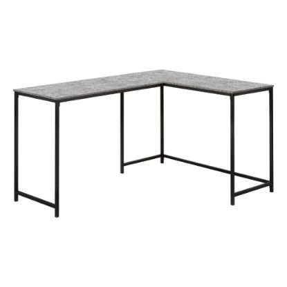 Picture of Monarch Specialties Barry 59inW L-Shaped Corner Desk, Gray