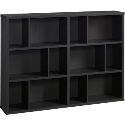 Picture of Sauder Select 45inH 12-Cube Bookcase, Raven Oak