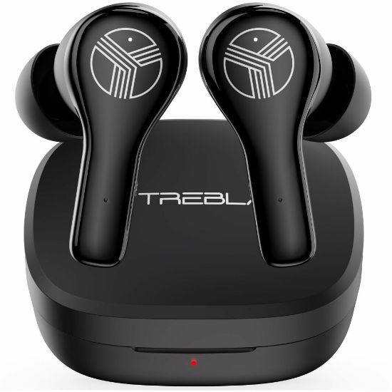 Picture of Treblab WX8 True Wireless IPX8 Waterproof Earbuds - Stereo - True Wireless - Bluetooth - 32.8 ft - 20 Hz - 20 kHz - Earbud - Binaural - In-ear - Black