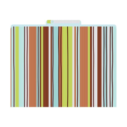 Picture of Barker Creek Tab File Folders, 8 1/2in x 11in, Letter Size, Ribbon Stripe, Pack Of 12