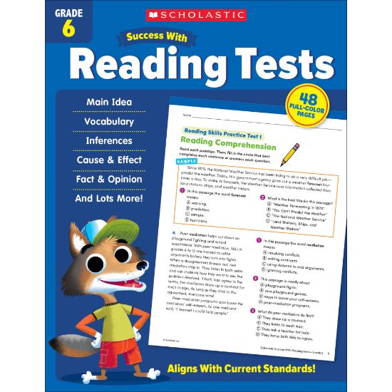 Picture of Scholastic Success With Reading Tests, Grade 6