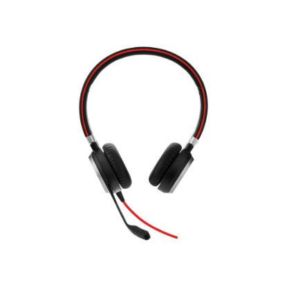 Picture of Jabra Evolve 40 MS stereo - Headset - on-ear - wired - USB, 3.5 mm jack - Certified for Skype for Business