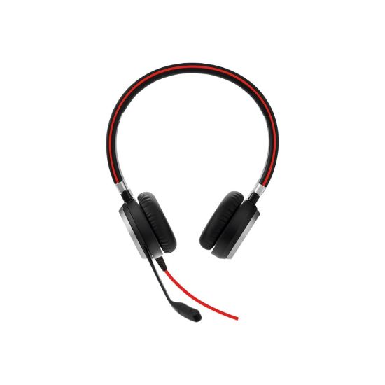 Picture of Jabra Evolve 40 MS stereo - Headset - on-ear - wired - USB, 3.5 mm jack - Certified for Skype for Business