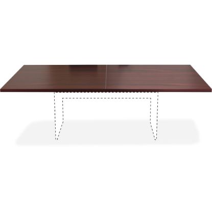 Picture of Lorell Chateau Series Rectangular Conference Table Top, 8ftW, Mahogany