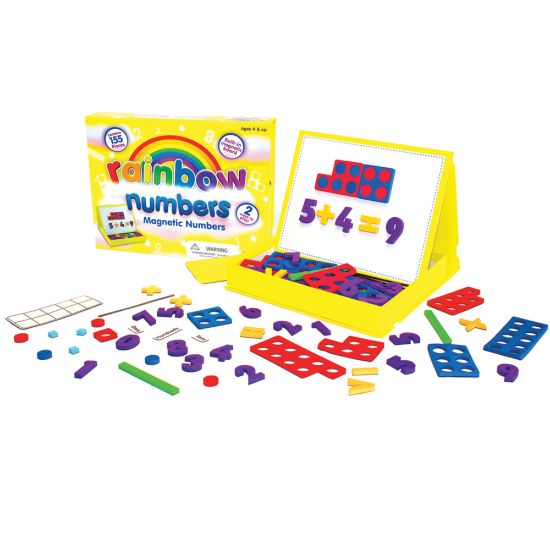 Picture of Junior Learning Rainbow Magnetic Numbers, Assorted Colors, Grades K-4