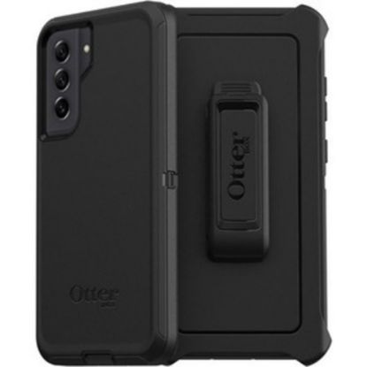 Picture of OtterBox Defender Rugged Carrying Case Holster For Samsung Galaxy S21 FE 5G Smartphone, Black