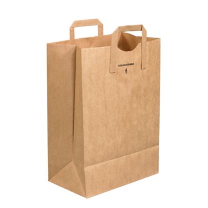 Picture of Partners Brand Flat Handle Grocery Bags 12in x 7in x 17in, Case of 300