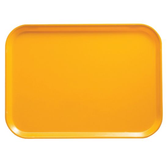 Picture of Cambro Camtray Rectangular Serving Trays, 15in x 20-1/4in, Mustard, Pack Of 12 Trays