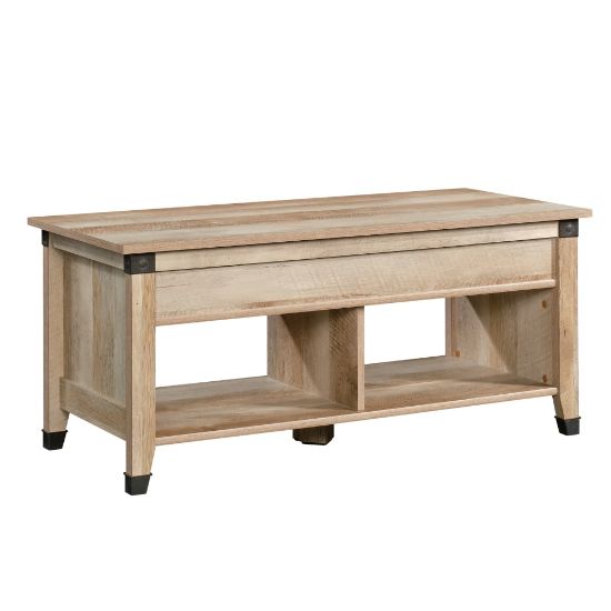 Picture of Sauder Carson Forge Lift-Top Coffee Table, Rectangular, Lintel Oak