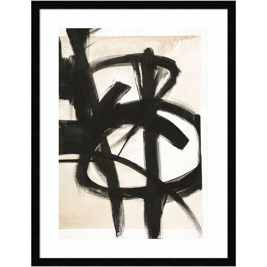 Picture of Amanti Art Graphical Shapes 7 by Design Fabrikken Wood Framed Wall Art Print, 26inH x 20inW, Black