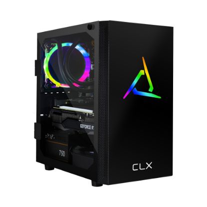 Picture of CLX SET TGMSETRTM0B07BM Liquid-Cooled Gaming Desktop PC, AMD Ryzen 7, 32GB Memory, 3TB Hard Drive/480GB Solid State Drive, Windows 10 Home