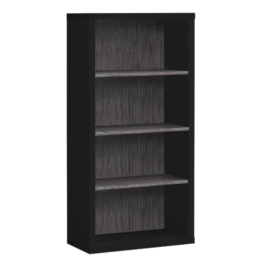 Picture of Monarch Specialties Leilani 48inH 4-Shelf Bookcase, Black/Gray