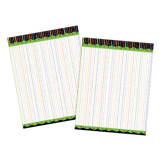 Picture of Barker Creek Computer Paper, Letter Paper Size, 60 Lb, Neon Stripe, 100 Sheets