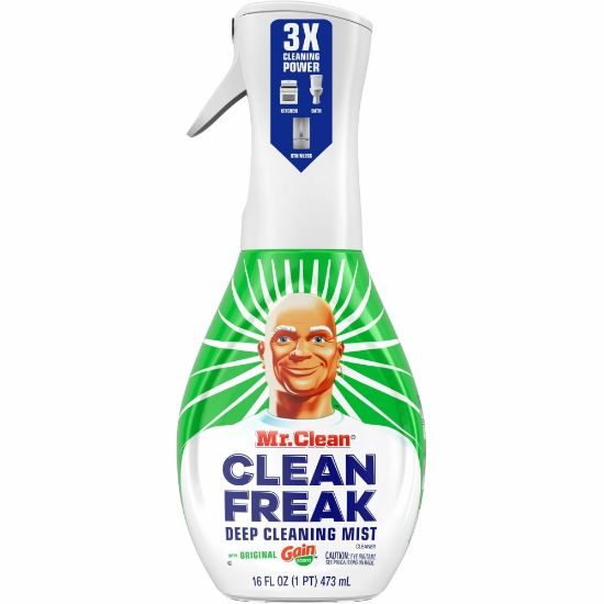 Picture of Mr. Clean Deep Cleaning Mist - 16 fl oz (0.5 quart) - Gain Scent - 6 / Carton - Easy to Use, Disinfectant, Deodorize - Multi