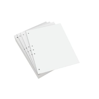 Picture of Lettermark Custom Cut Sheets, Letter Size (8 1/2in x 11in), 2500 Sheets Total, Prepunched Left, 5-Hole, 20 Lb, 500 Sheets Per Ream, Pack Of 5 Reams