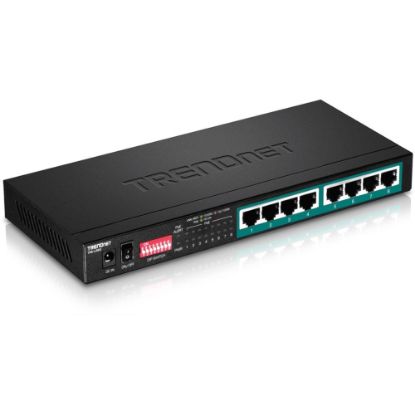 Picture of TRENDnet 8-Port Gigabit Long Range Poe+ Switch; TPE-LG80;65W Poe Budget; Ethernet/Network Switch; Long-Range Poe+ Extends Range Up to 200M (656 ft.); 16 Gbps Switching Capacity; Lifetime Protection - 8-Port Gigabit Long Range PoE+ Switch