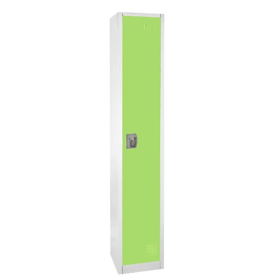 Picture of Alpine AdirOffice 1-Tier Steel Locker, 72inH x 12inW x 12inD, Green