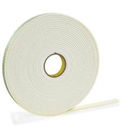 Picture of 3M 4466 Double Sided Foam Tape, 1/2in x 5 Yd., White, 1/16in