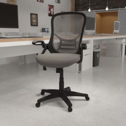 Picture of Flash Furniture Ergonomic Mesh High-Back Office Chair, Light Gray