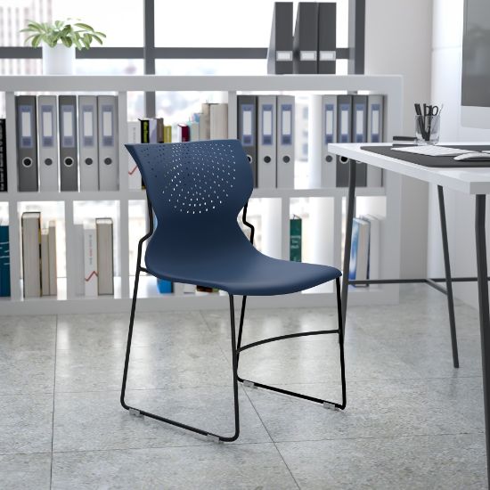 Picture of Flash Furniture HERCULES Series Full-Back Stack Chair, Blue