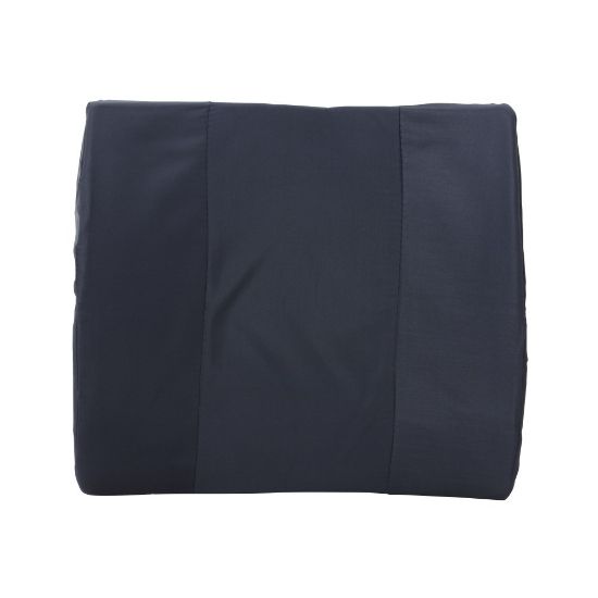 Picture of HealthSmart Lumbar Cushion, 14inH x 13inW x 3inD, Navy Blue