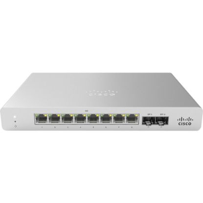 Picture of Meraki MS120-8 1G L2 Cloud Managed 8X GI - 8 Ports - Manageable - Gigabit Ethernet - 2 Layer Supported - Modular - 2 SFP Slots - 9 W Power Consumption - Twisted Pair, Optical Fiber - Wall Mountable, Desktop - Lifetime Limited Warranty