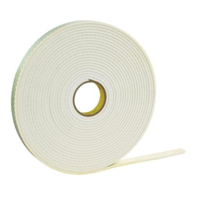 Picture of 3M 4004 Double Sided Foam Tape, 1in x 18 Yd., 1/4in, Natural