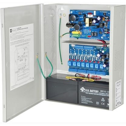 Picture of Altronix AL400ULACMCB Proprietary Power Supply - Wall Mount, Enclosure - 120 V AC Input - 12 V DC, 24 V DC Output - 8 +12V Rails