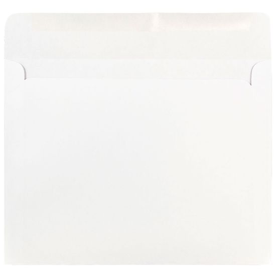 Picture of JAM Paper Booklet Envelopes, #9, Gummed Seal, White, Pack Of 50 Envelopes