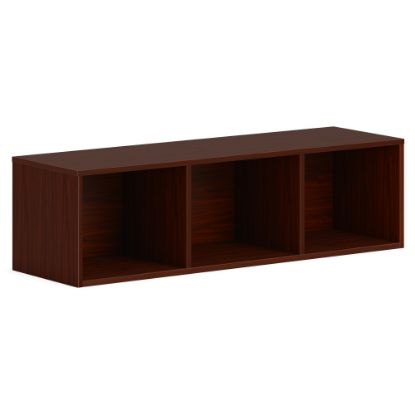 Picture of HON Mod Wall Mounted Storage | Open | 48inW | Traditional Mahogany Finish - 48in x 14in39.8in - Finish: Mahogany