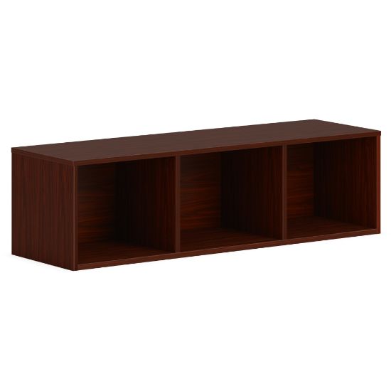 Picture of HON Mod Wall Mounted Storage | Open | 48inW | Traditional Mahogany Finish - 48in x 14in39.8in - Finish: Mahogany