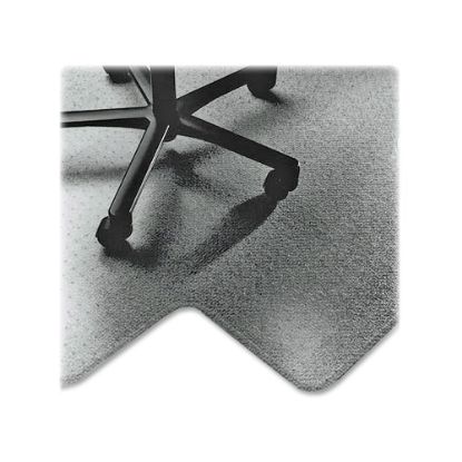 Picture of SKILCRAFT Textured Floor Mat For Carpet, For High-Pile Carpets, 45inW x 53inD, 20inW x 10inD Lip, Clear (AbilityOne)