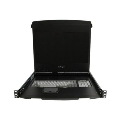 Picture of StarTech.com 1U 17in HD 1080p Dual Rail Rackmount Widescreen LCD Console