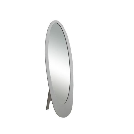 Picture of Monarch Specialties Santiago Oval Mirror, 59inH x 18-3/4inW x 18-1/2inD, Gray