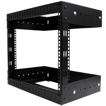 Picture of StarTech.com 8U Open Frame Wallmount Equipment Rack - Adjustable Depth - Mount your network and telecommunications equipment with the convenience of adjustable depth - Wall Mount Rack - Wallmount Rack - Equipment Rack - 8U Rack - Open Frame Rack