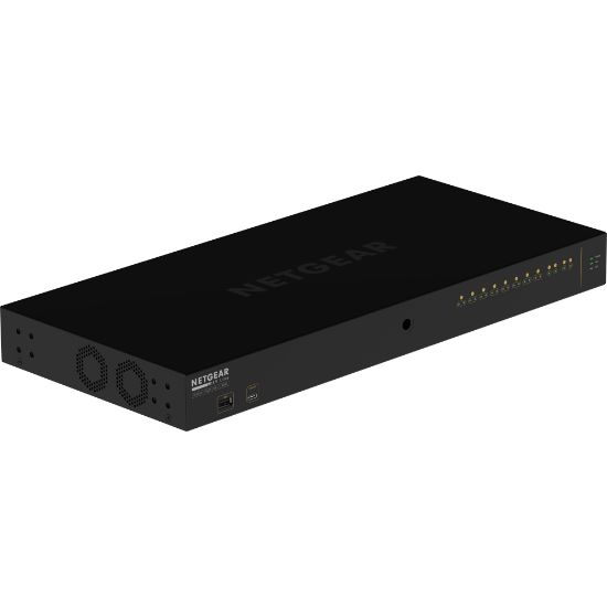 Picture of Netgear AV Line M4250-10G2F-PoE+ 8x1G PoE+ 125W 2x1G and 2xSFP Managed Switch (GSM4212P) - 10 Ports - Modular - 125 W PoE Budget - Optical Fiber, Twisted Pair - PoE Ports - 1U High - Rack-mountable