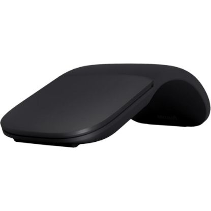 Picture of Microsoft Arc Mouse (Black) - BlueTrack - Wireless - Bluetooth - 2.40 GHz - Black - 1000 dpi - Scroll Plane - 2 Button(s)