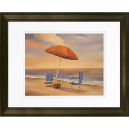 Picture of Timeless Frames Katrina Framed Coastal Artwork, 11in x 14in, Brown, Day By The Shore