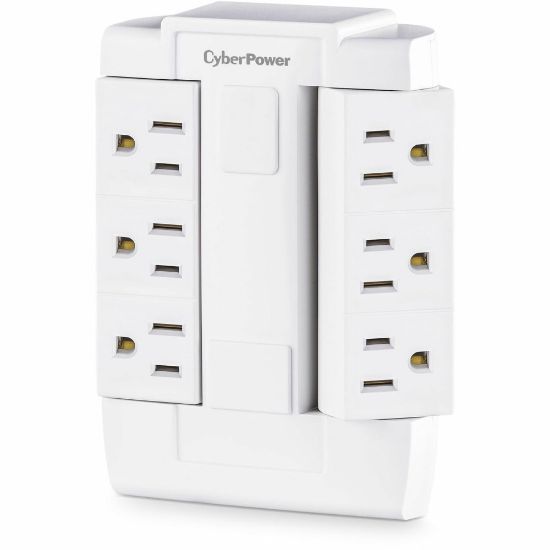 Picture of CyberPower GT600P Wall Tap Outlet - NEMA 5-15R Outlet(s), NEMA 5-15P Plug Type, Wall Tap Plug Style, White