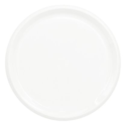 Picture of Amscan Round Plastic Platters, 16in, Frosty White, Pack Of 5 Platters