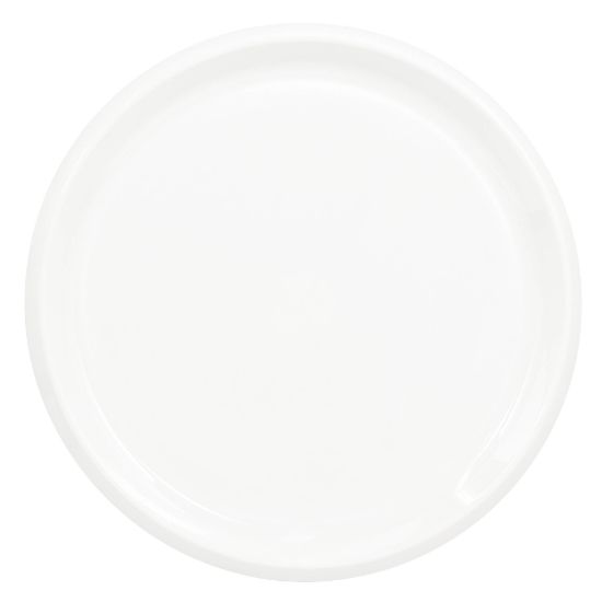 Picture of Amscan Round Plastic Platters, 16in, Frosty White, Pack Of 5 Platters