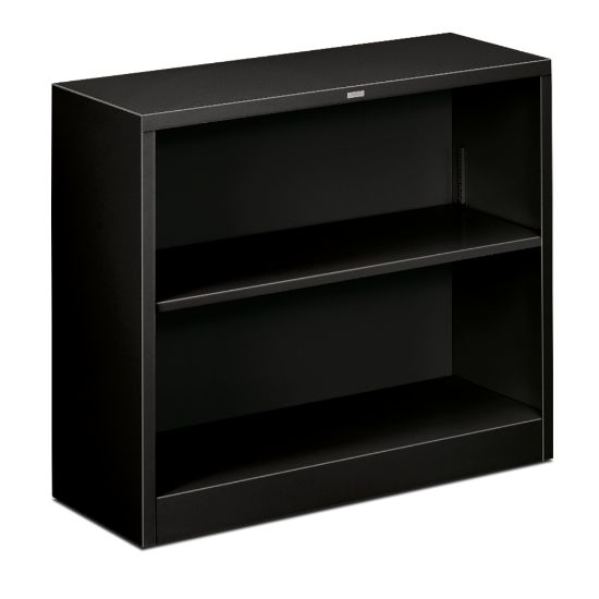 Picture of HON Brigade Steel Modular Shelving Bookcase, 2 Shelves, 29inH x 34-1/2inW x 12-5/8inD, Black