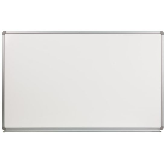 Picture of Flash Furniture Magnetic Dry-Erase Whiteboard, 36in x 60in, Aluminum Frame With Silver Finish