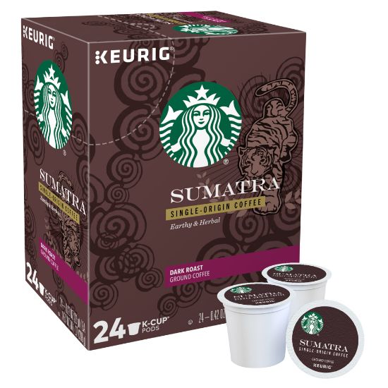 Picture of Starbucks Single-Serve Coffee K-Cup, Sumatra, Carton Of 24