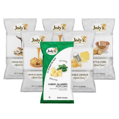 Picture of Jodys Popcorn Sampler Popcorn, 2.2 Oz, Pack Of 6 Bags