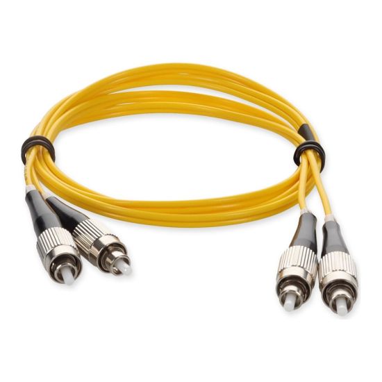 Picture of AddOn 5m FC OS1 Yellow Patch Cable - Patch cable - FC/UPC single-mode (M) to FC/UPC single-mode (M) - 5 m - fiber optic - duplex - 9 / 125 micron - OS1 - halogen-free - yellow