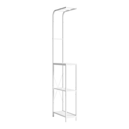 Picture of Sauder North Avenue Laundry Storage Stand And Drying Rack, 80-1/2inH x 9-3/8inW x 19-5/8inD, White