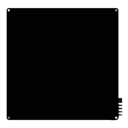 Picture of Ghent Harmony Magnetic Glass Unframed Dry-Erase Whiteboard, 48in x 48in, Black